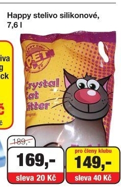Stelivo pro kočky silikátové Happy Cool Pet