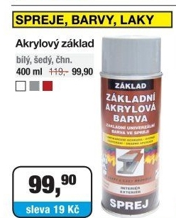 Barva ve spreji Barvy a laky Hostivař