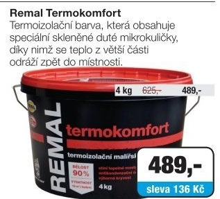 Malířský nátěr Termokomfort Remal