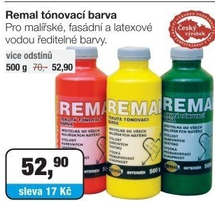 Tónovací barva Remal
