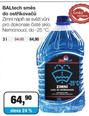 Zimní směs do ostřikovačů Baltech