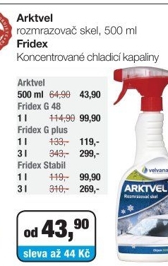 Rozmrazovač skel Arktvel Velvana
