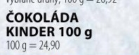 Čokoládky Kinder