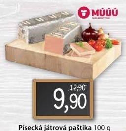Paštika játrová písecká Maso uzeniny Písek