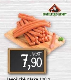 Párky javořické Kostelecké uzeniny