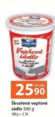 Sádlo vepřové škvařené Dobrou chuť