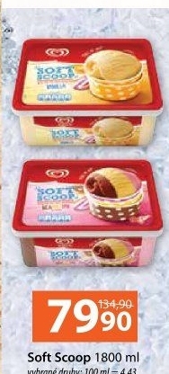 Zmrzlina ve vaničce Soft Scoop Algida