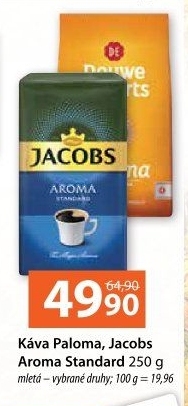Mletá káva Paloma Douwe Egberts