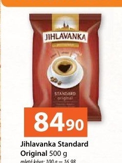 Mletá káva Standard Jihlavanka