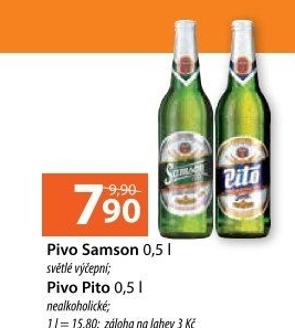 Pivo světlé výčepní 10° Samson
