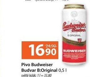 Pivo světlý ležák B: Original Budweiser Budvar
