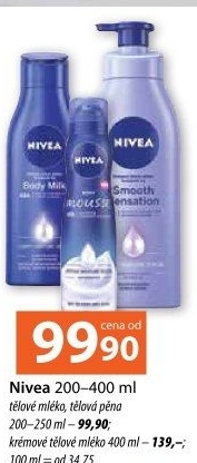Tělová mléka Nivea