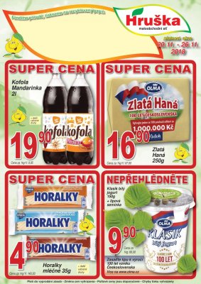 akční leták Hruška 20.11.2018-26.11.2018