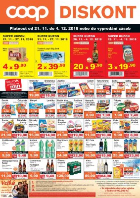 akční leták COOP 21.11.2018-4.12.2018