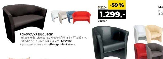 Pohovka/křeslo Bob