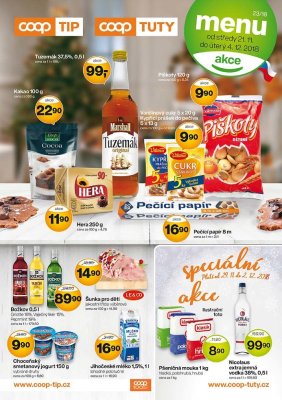 akční leták COOP 21.11.2018-4.12.2018