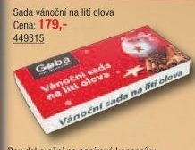 Vánoční sada na lití olova Goba