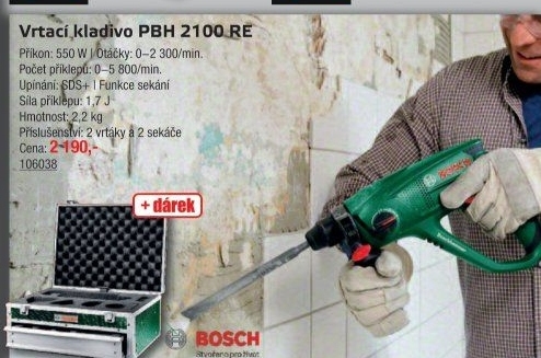Vrtací kladivo PBH 2100 RE Bosch