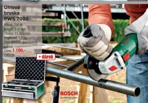 Úhlová bruska PWS 7000 Bosch
