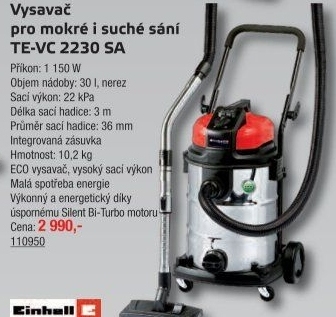 Vysavač na mokré i suché vysávání Einhell Classic TE-VC 2230