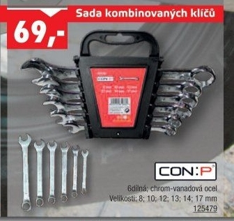Sada plochých klíčů CON:P