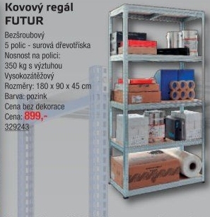 Kovový regál Kovona