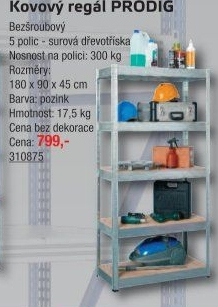 Kovový regál Metalkas