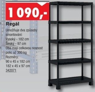 Plastový regál