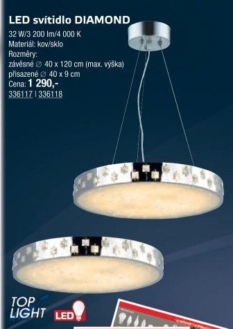 Závěsné LED svítidlo Diamond Top Light