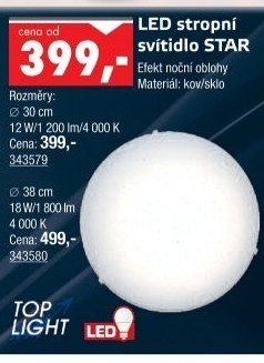 Stropní svítidlo LED Star Top Light
