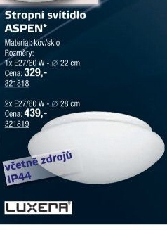 Stropní svítidlo Aspen Prezent