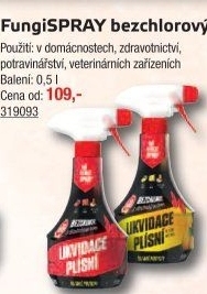 Přípravek proti plísním bez chloru Fungispray
