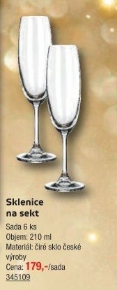 Sklenice na sekt Leona Banquet