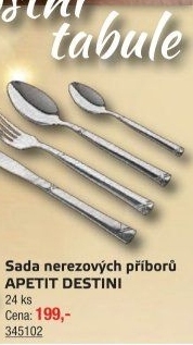 Příbory jídelní Apetit Destini Banquet