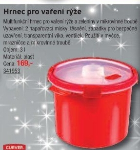 Hrnec na rýži do mikrovlnné trouby Curver