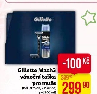 Dárková kazeta pánská Mach3 Gillette