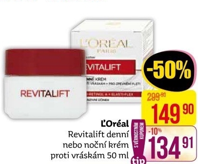 Krém pleťový proti vráskám Revitalift L'