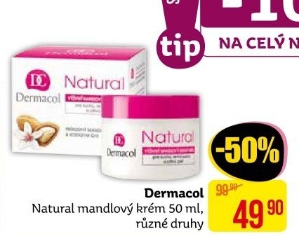 Krém pleťový mandlový Natural Dermacol