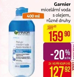 Dvoufázová micelární voda 3v1 Garnier