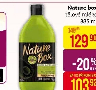 Tělové mléko Nature box