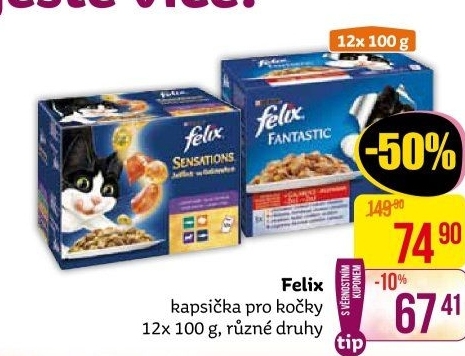 Kapsičky pro kočky Felix Purina