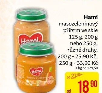 Příkrm masozeleninový Hami