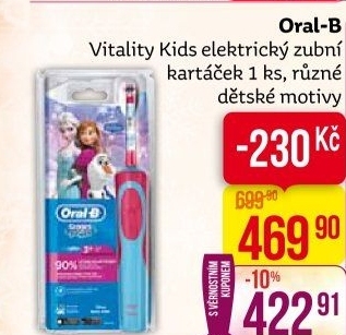 Dětský elektrický zubní kartáček Oral-B Vitality