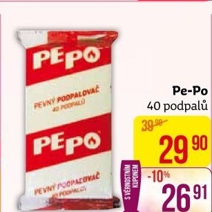 Podpalovač pevný Pe-Po