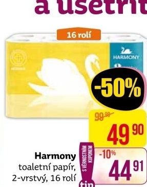 Toaletní papír 2vrstvý Harmony