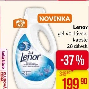 Prací gel 2v1 Lenor