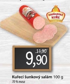 Salám šunkový kuřecí Vodňanské kuře