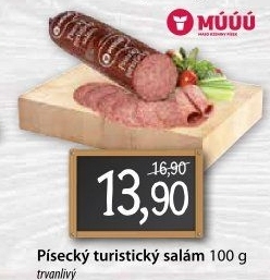 Salám turistický Maso uzeniny Písek