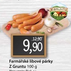 Párky farmářské libové Z Gruntu
