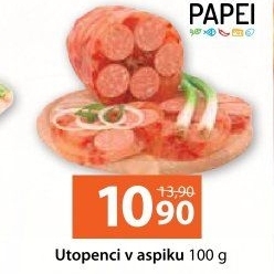 Utopenci v aspiku Lahůdky Papei
